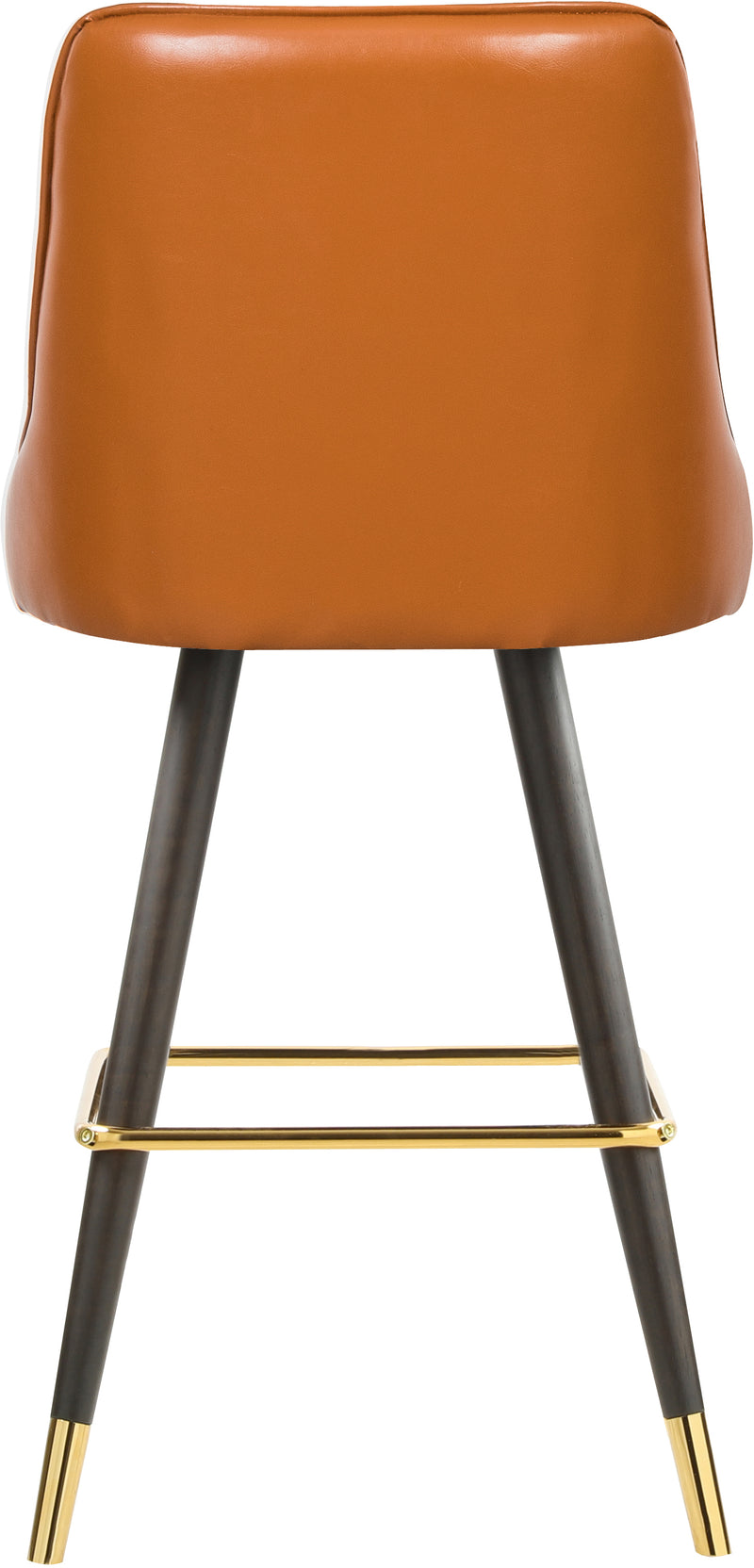 Portnoy Cognac Faux Leather Bar | Counter Stool