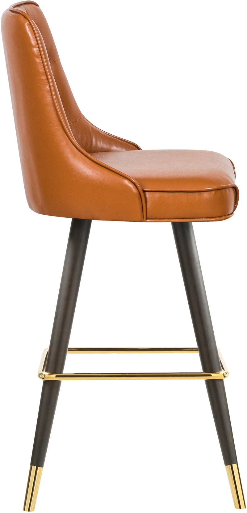 Portnoy Cognac Faux Leather Bar | Counter Stool