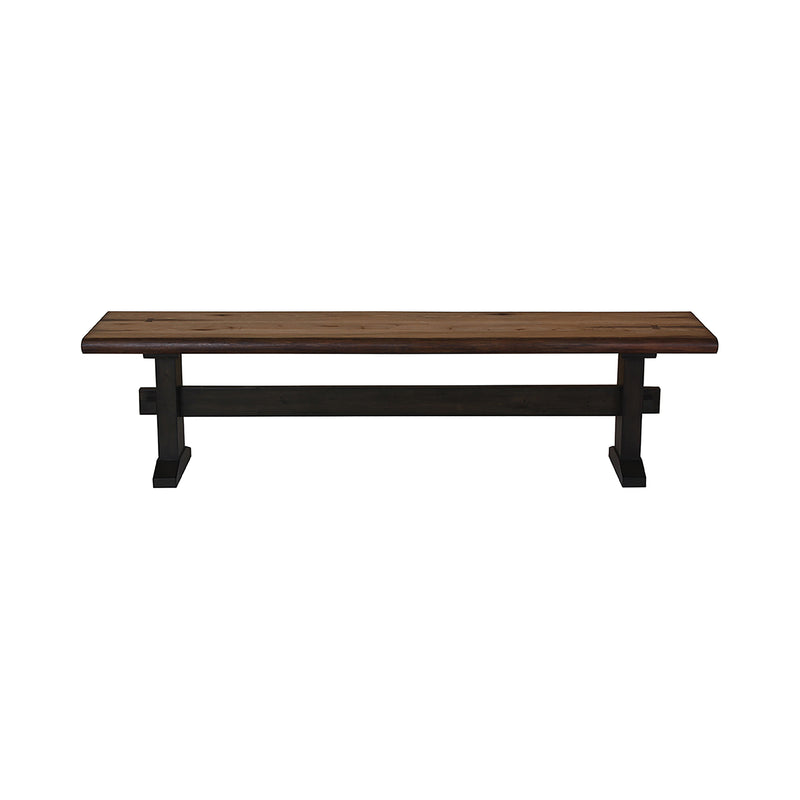 Bexley Live Edge Trestle Dining Table Natural Honey And Espresso