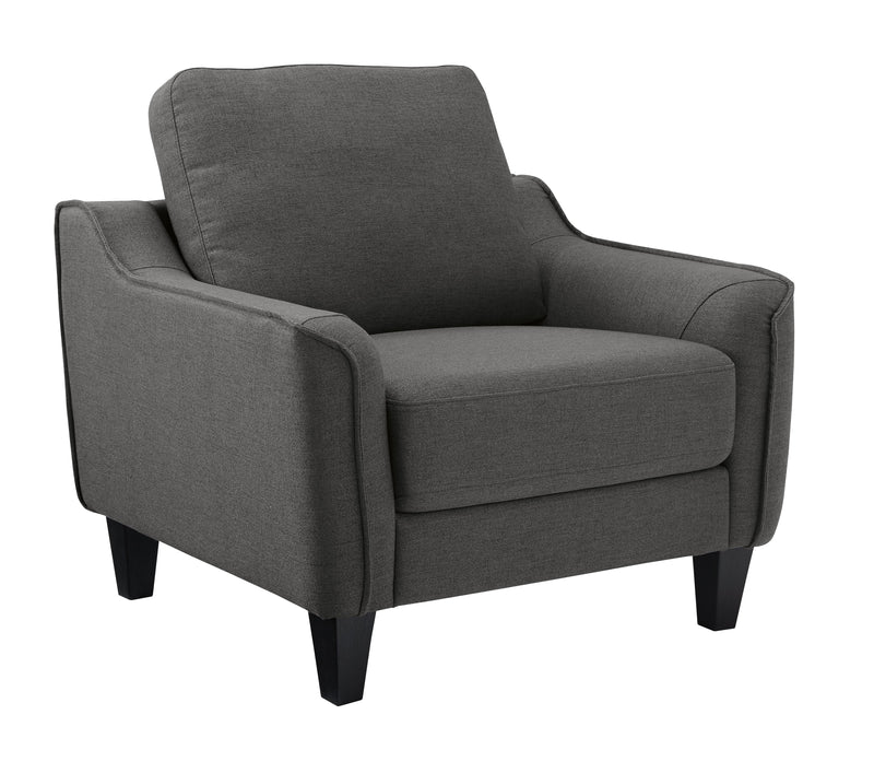 Jarreau Gray Microfiber Chair