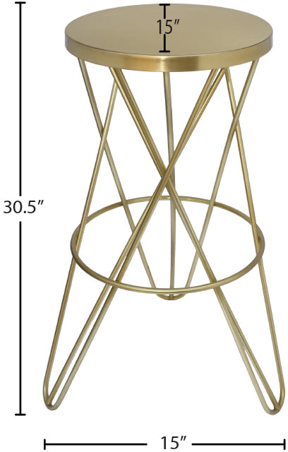 Mercury Gold Bar Stool