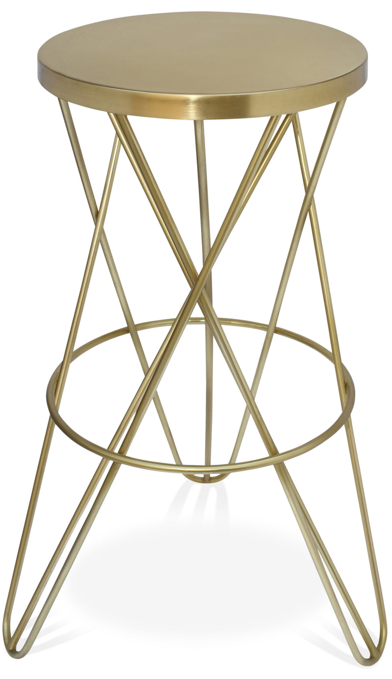 Mercury Gold Bar Stool