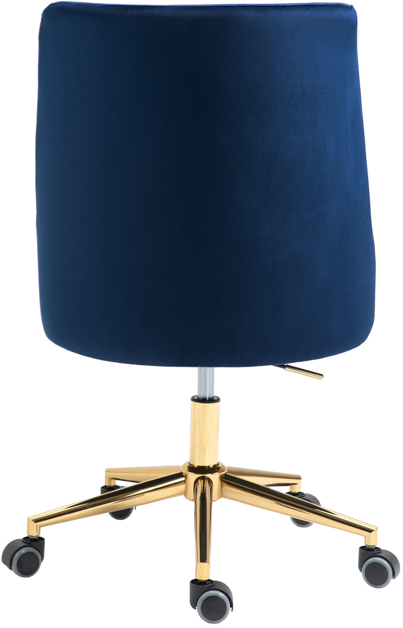 Karina Blue Velvet Office Chair