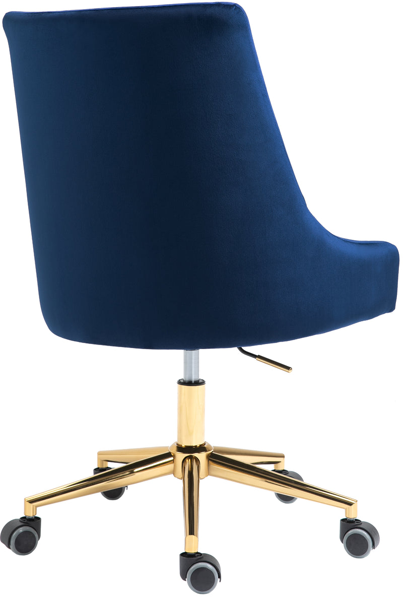 Karina Blue Velvet Office Chair