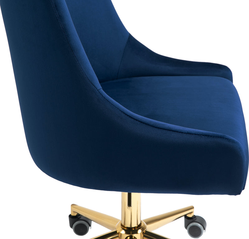 Karina Blue Velvet Office Chair