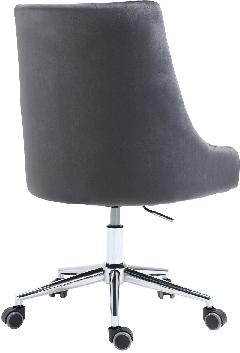 Karina Grey Velvet Office Chair 164Grey