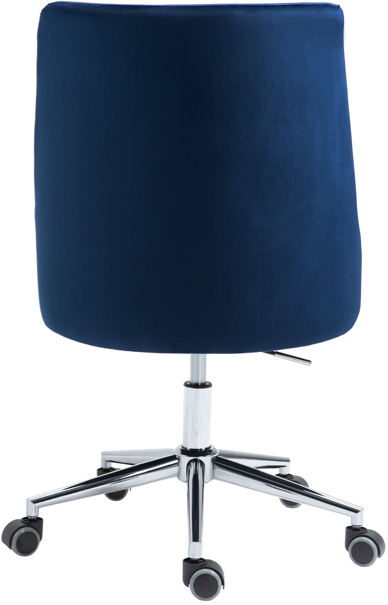 Karina Blue Velvet Office Chair 164Navy