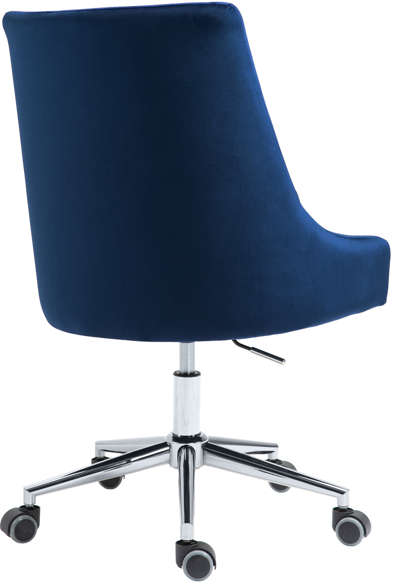 Karina Blue Velvet Office Chair 164Navy