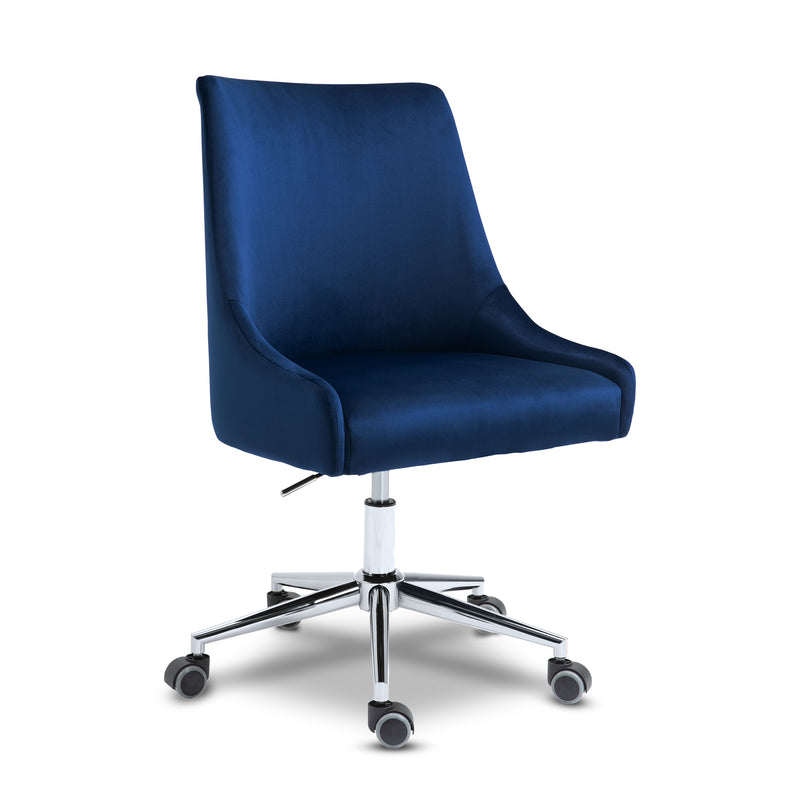 Karina Blue Velvet Office Chair 164Navy