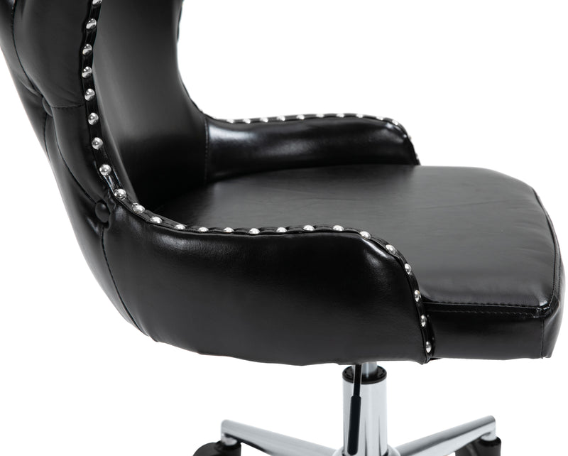 Hendrix Black Faux Leather Office Chair 168Black