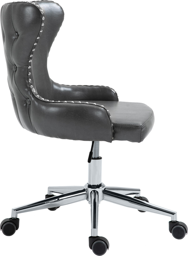 Hendrix Grey Faux Leather Office Chair 168Grey