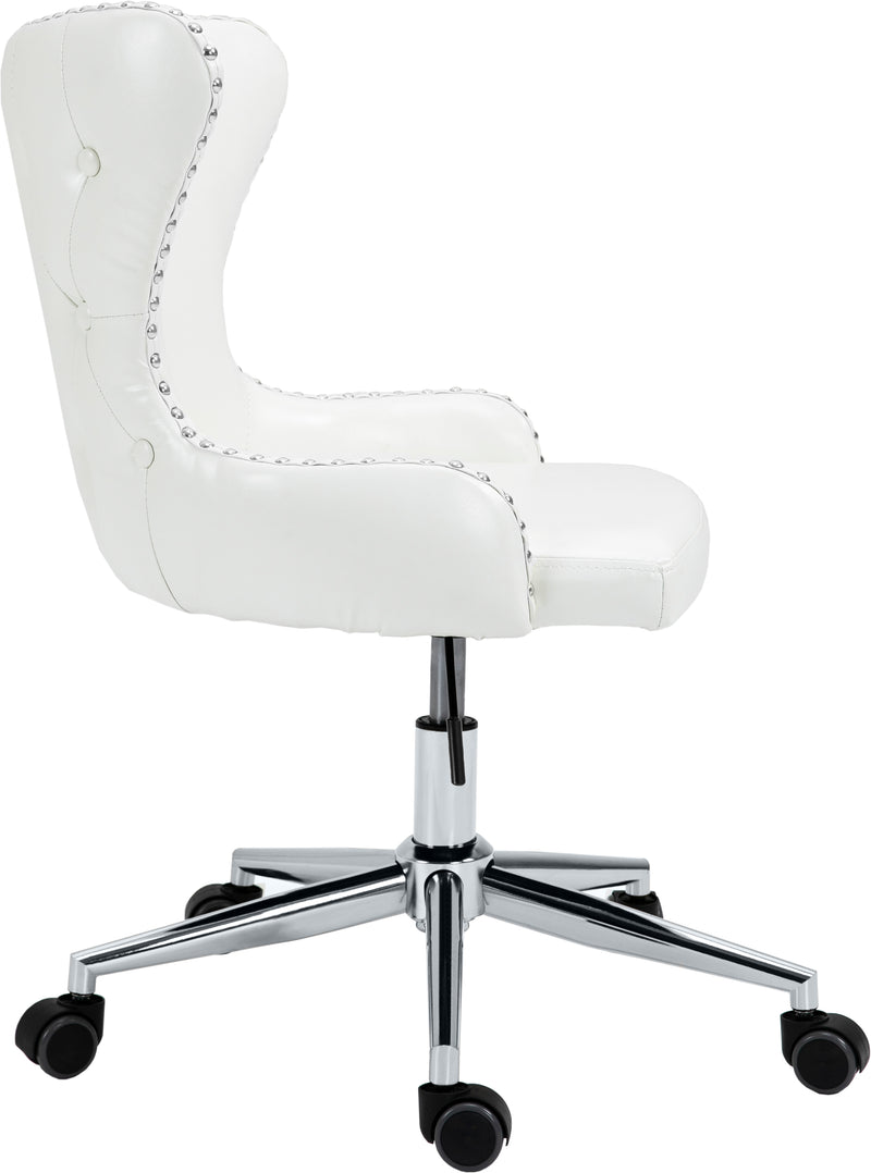 Hendrix White Faux Leather Office Chair 168White