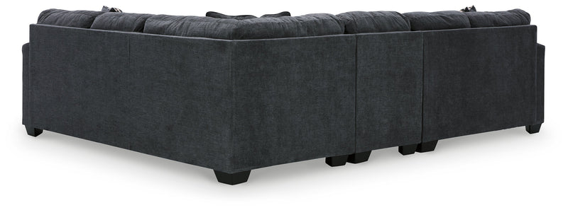 Ambrielle Gunmetal 3-Piece Sectional