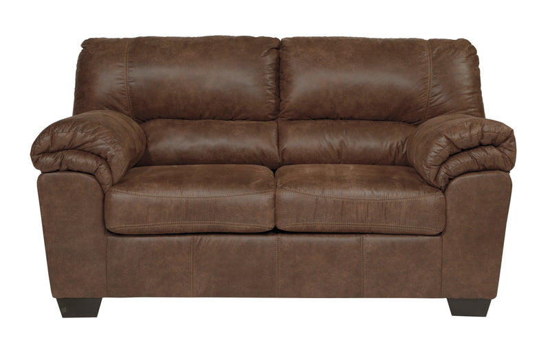 Bladen Coffee Faux Leather Loveseat