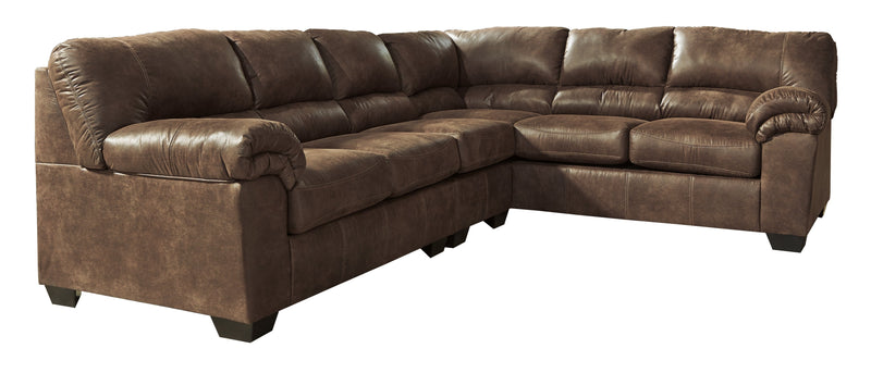 Bladen Coffee Faux Leather 3-Piece Sectional 12020S3