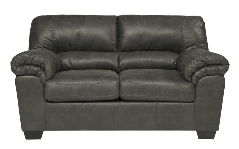 Bladen Coffee Faux Leather Loveseat