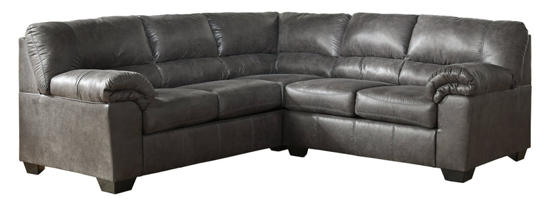 Bladen Coffee Faux Leather 2-Piece Sectional