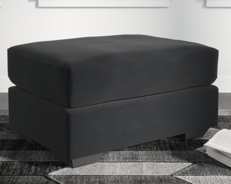 Gleston Onyx Velvet Ottoman