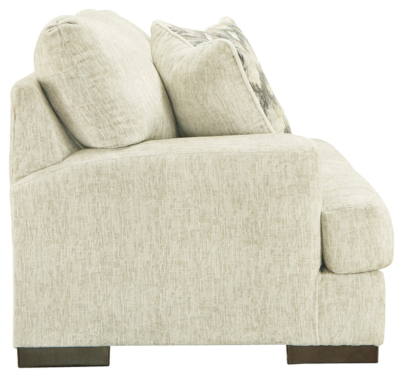 Caretti Parchment Velvet Loveseat