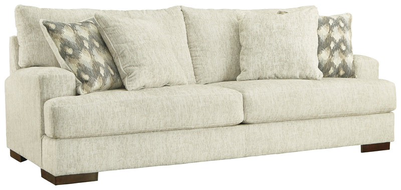 Caretti Parchment Velvet Sofa