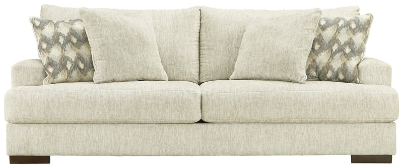 Caretti Parchment Velvet Sofa