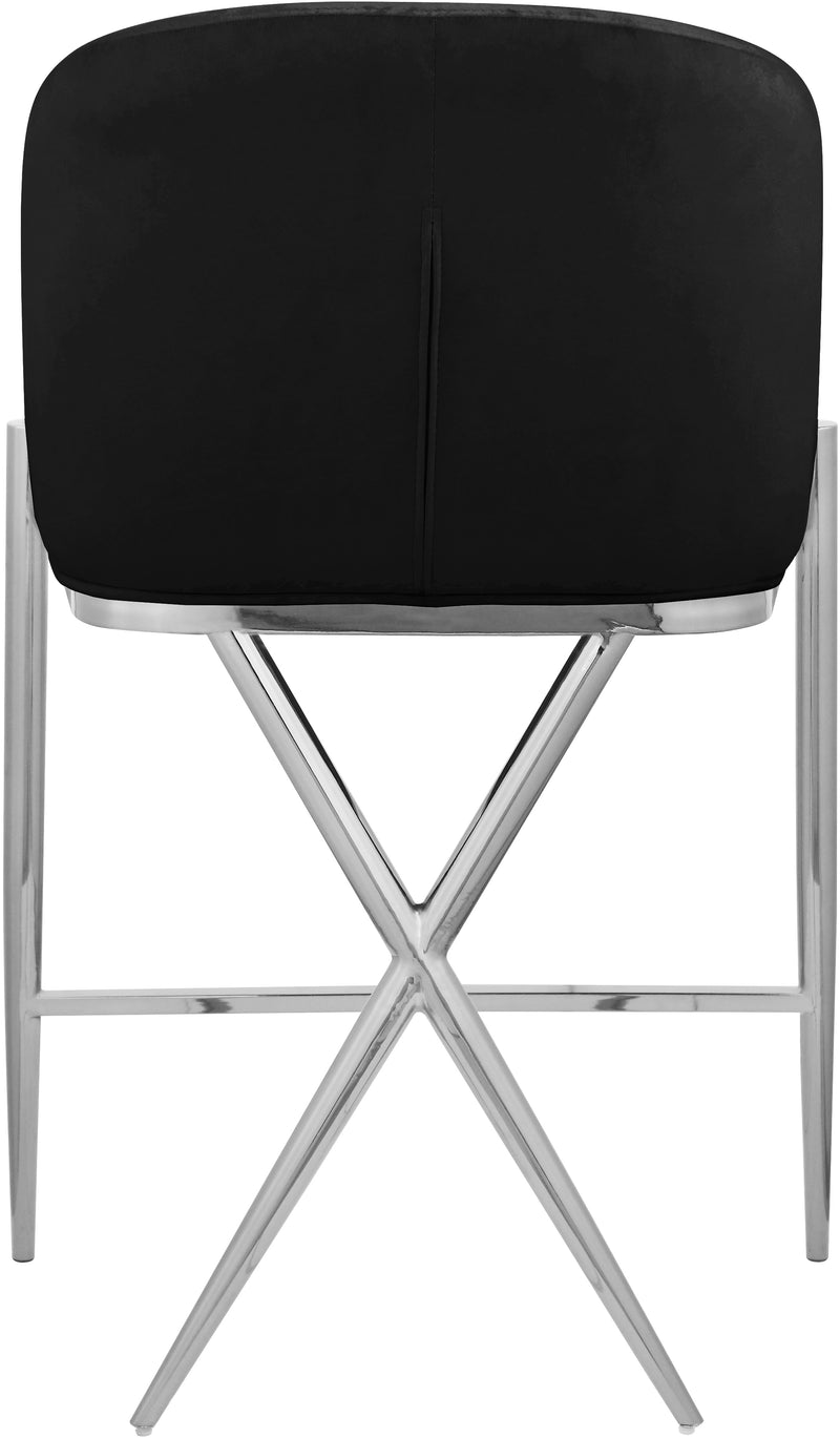 Xavier Black Counter Stool