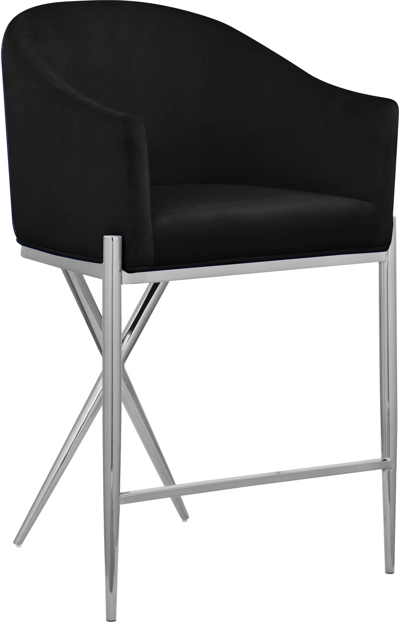 Xavier Black Counter Stool