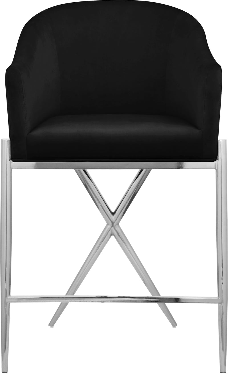 Xavier Black Counter Stool