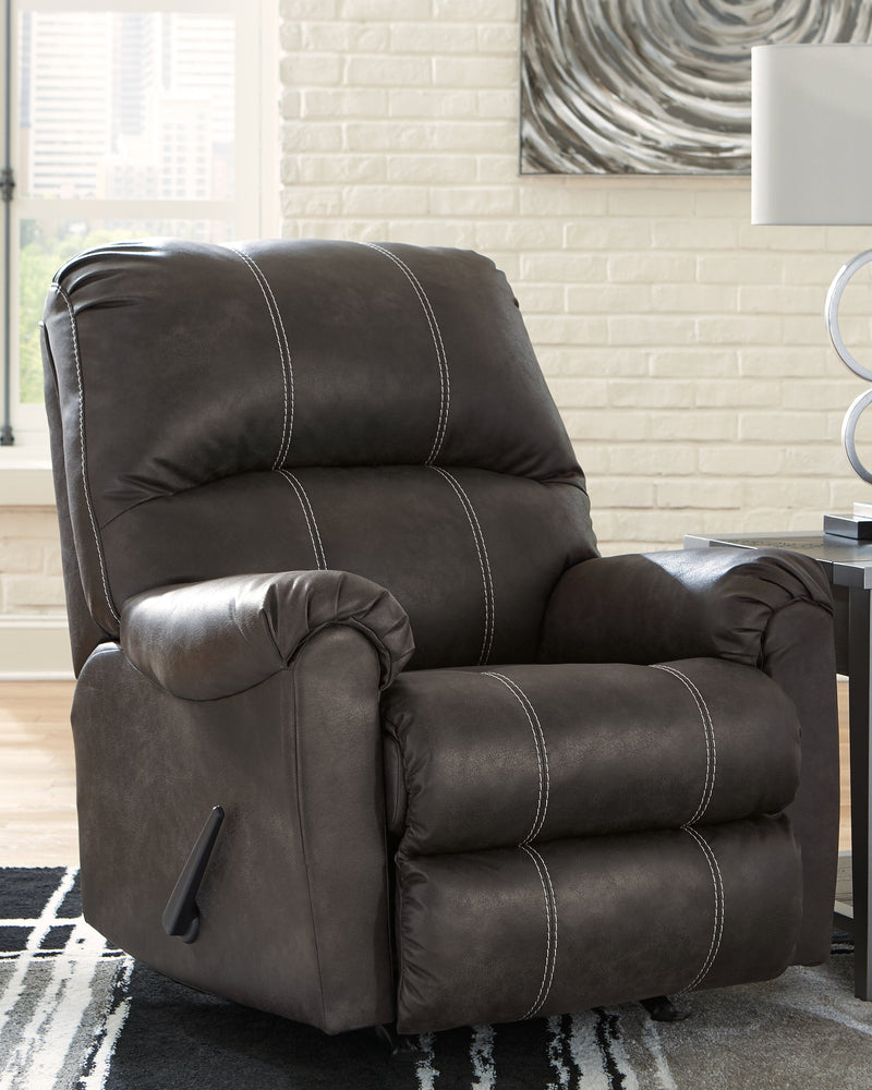 Kincord Midnight Faux Leather Recliner