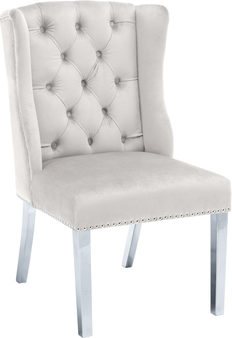 Suri Cream Velvet Dining Chair 809Cream-c