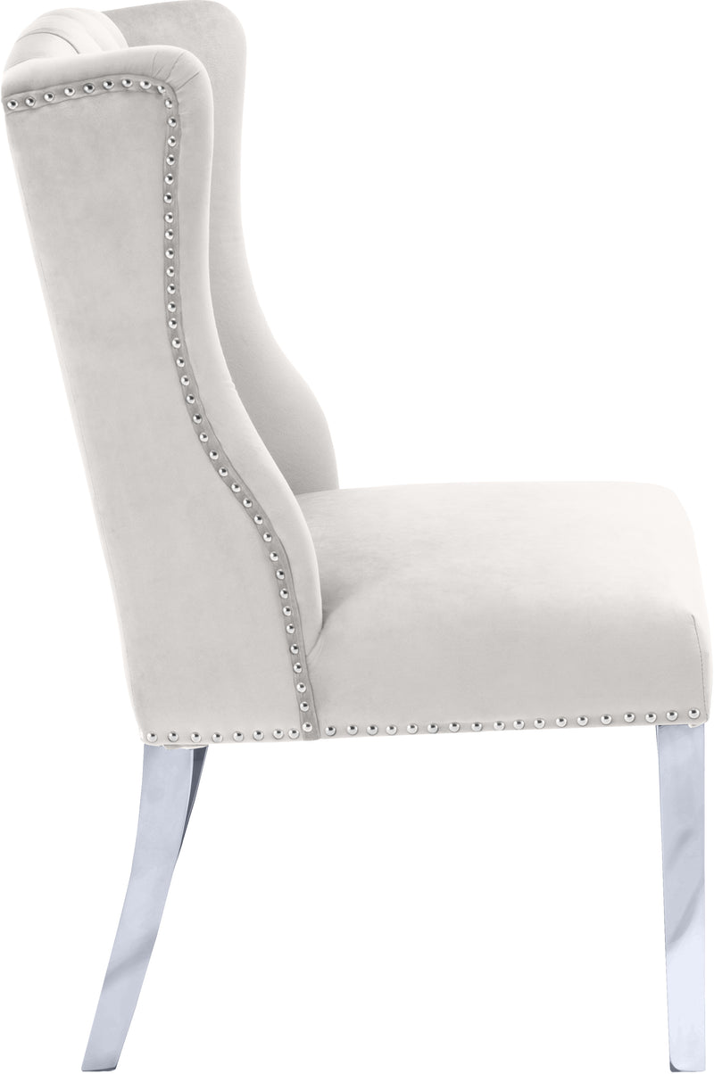 Suri Cream Velvet Dining Chair 809Cream-c