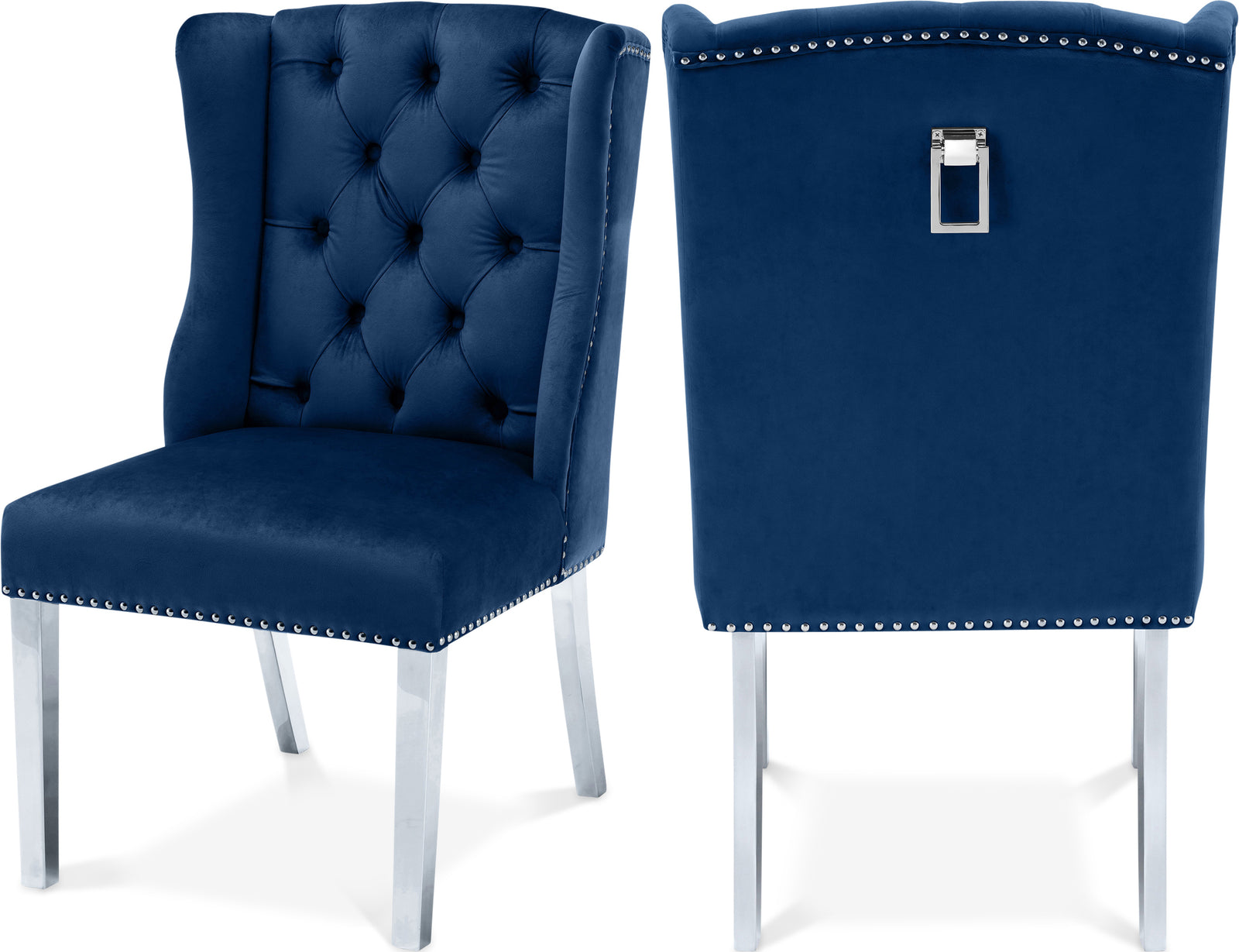 Suri Blue Velvet Dining Chair 809Navy-c