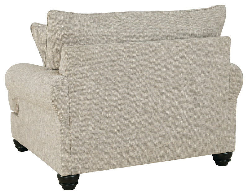 Asanti Fog Chenille Oversized Chair