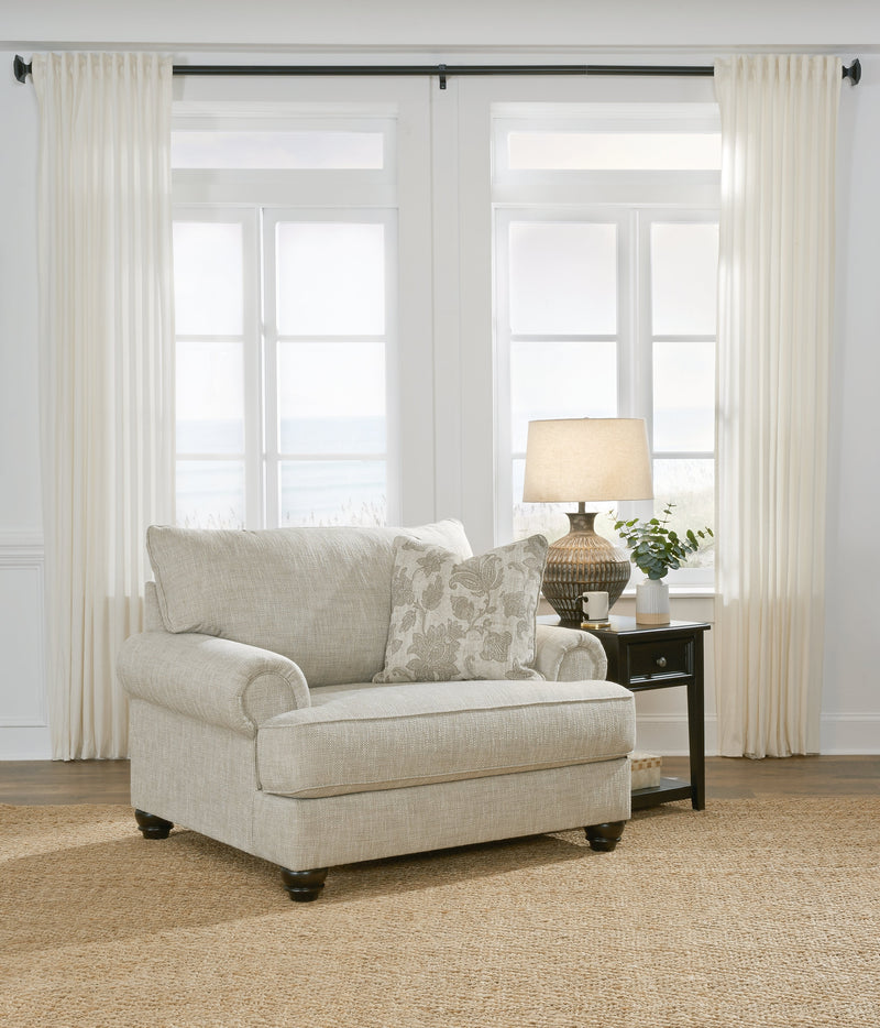 Asanti Fog Chenille Oversized Chair