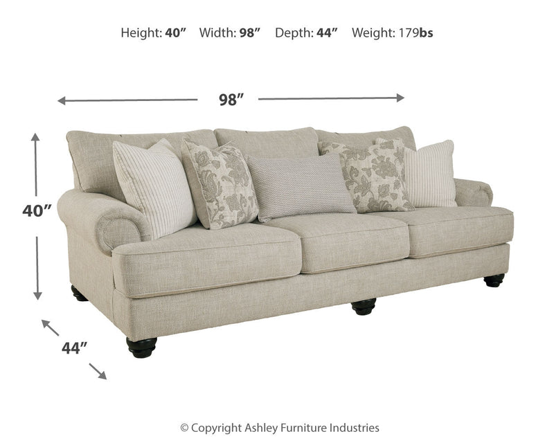 Asanti Fog Chenille Sofa