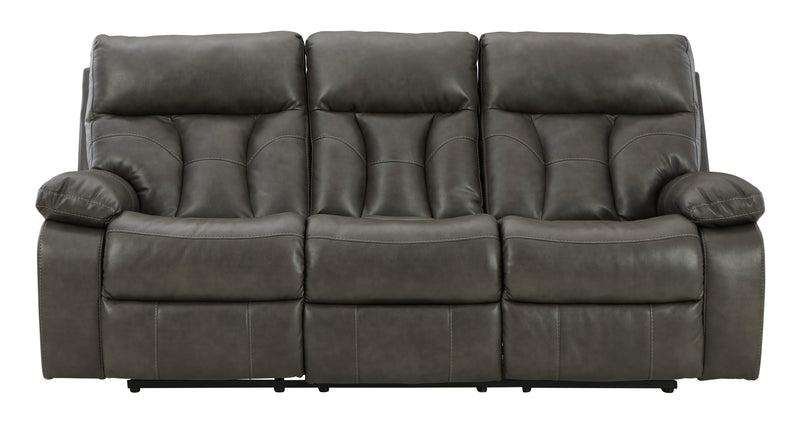 Willamen Quarry Faux Leather Reclining Sofa With Drop Down Table