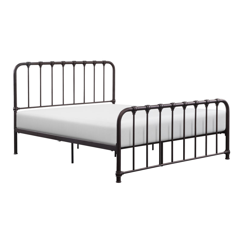 Bethany Dark Bronze Modern Contemporary Traditional Metal Frame Full Platform Bed Ships In One Box