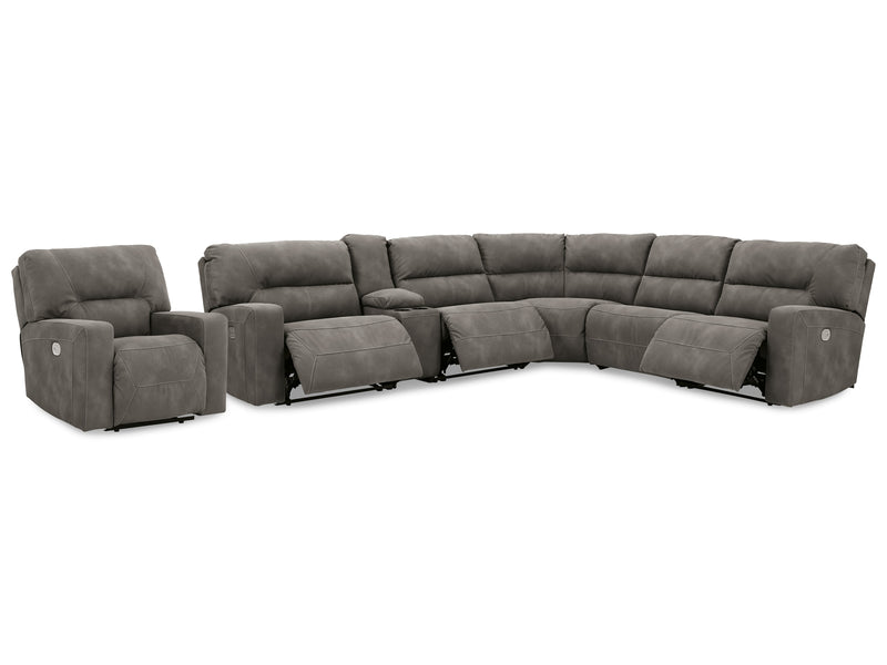 Next-Gen Slate Durapella 6-Piece Sectional With Recliner