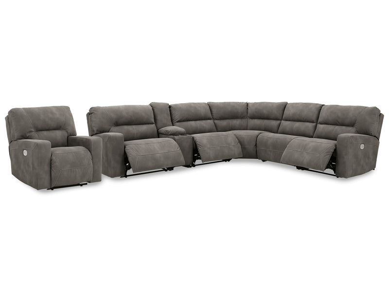 Next-Gen Slate Durapella 5-Piece Sectional With Recliner