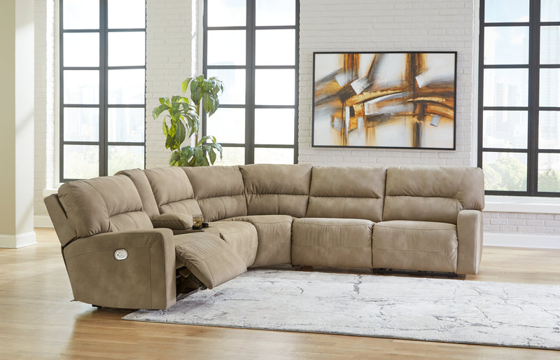 Next-Gen Durapella Sand 6-Piece Power Reclining Sectional