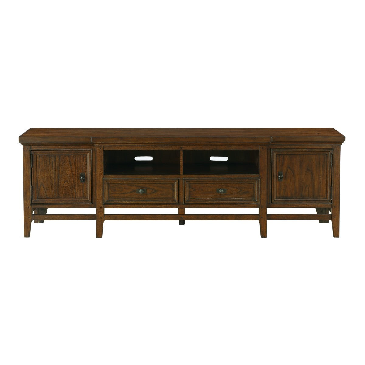 Frazier Park Brown Cherry Modern Contemporary Mindy Veneer, Wood And Engineered Wood Tv Stand