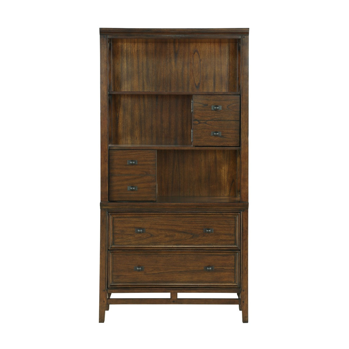 Frazier Park Brown Cherry Finish Traditional Mindy Veneer, Wood And Engineered Wood Bookcase