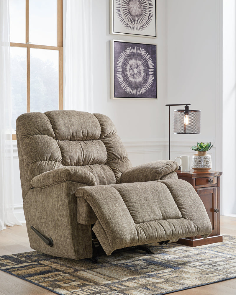 Bridgtrail Taupe Microfiber Recliner