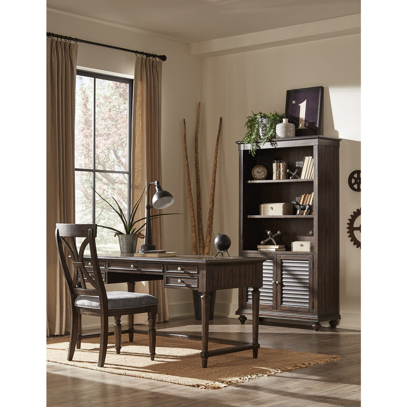 Cardano Driftwood Charcoal Transitional Acacia Veneer, Wood And Engineered Wood Writing Desk