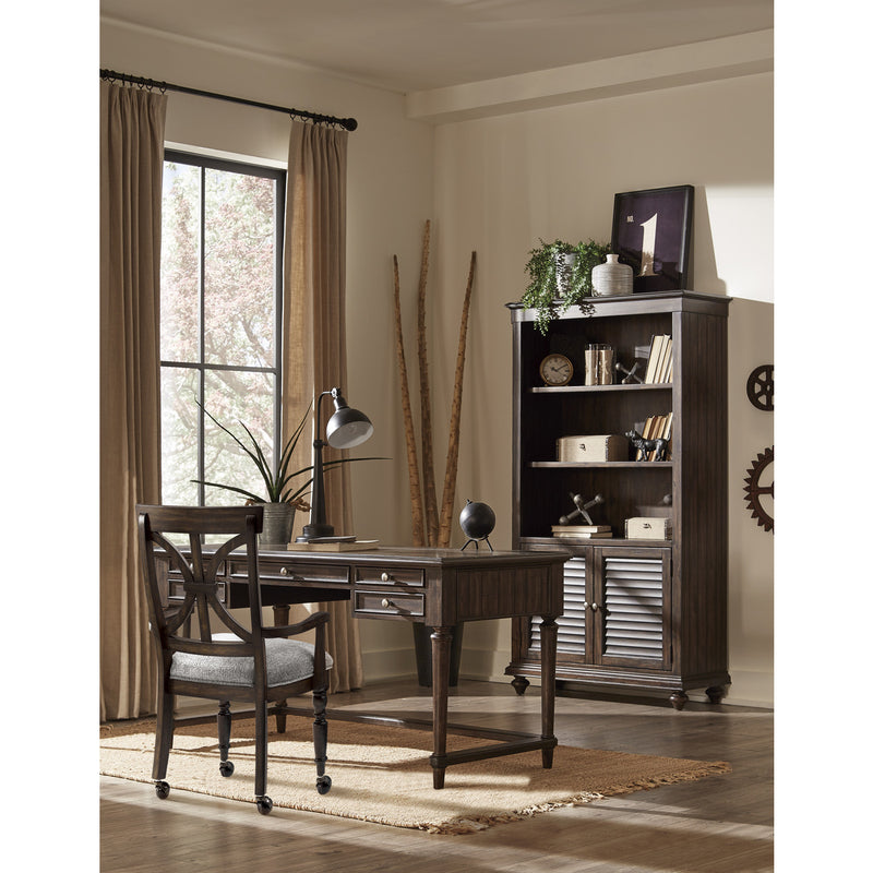 Cardano Driftwood Charcoal Transitional Acacia Veneer, Wood And Engineered Wood Writing Desk