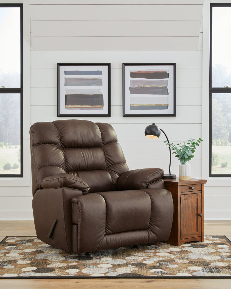 Renbuen Umber Leather Recliner