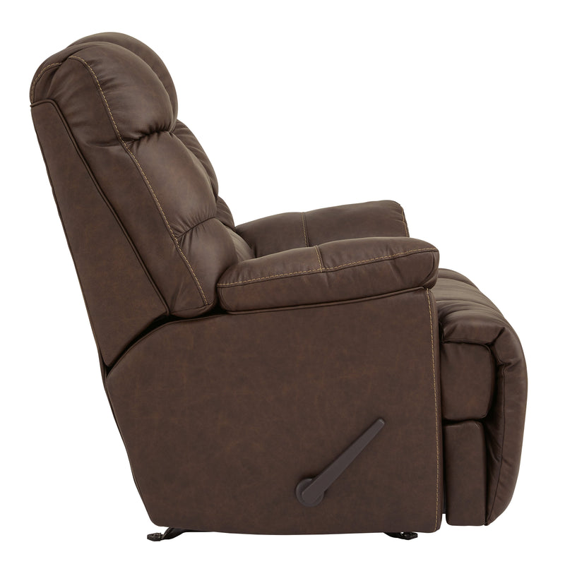 Renbuen Umber Leather Recliner