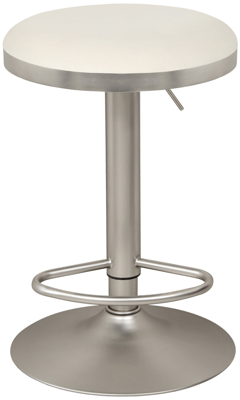 Brody White Adjustable Stool 956White-c