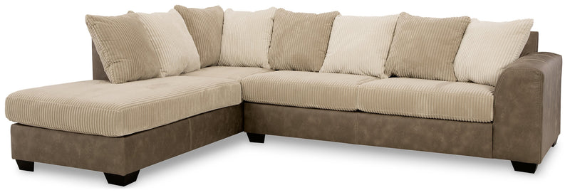 Keskin Sand 2-Piece Sectional With Chaise