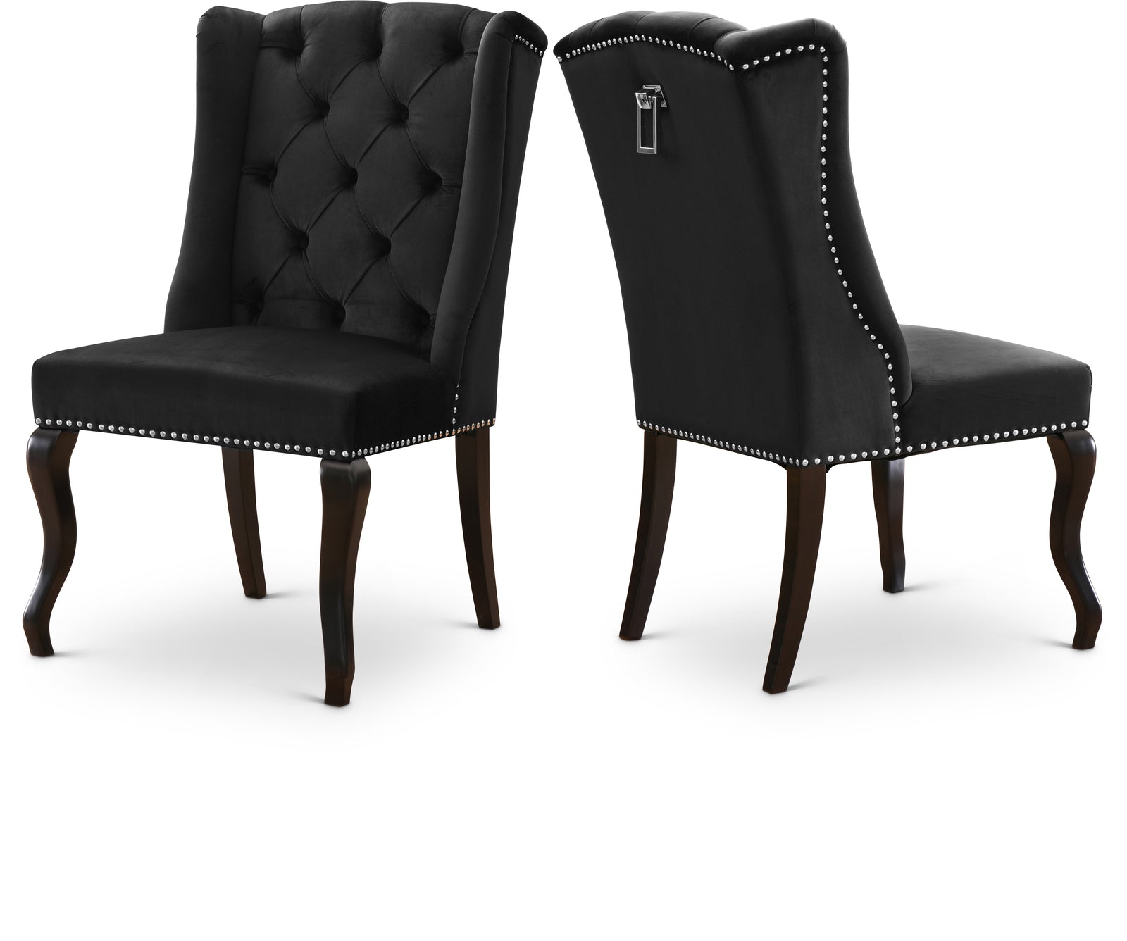 Suri Black Velvet Dining Chair 772Black-c